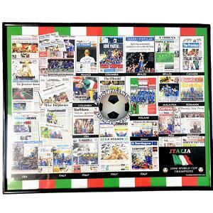 Italy World Cup 2006 Champions Front Page Newspaper Poster